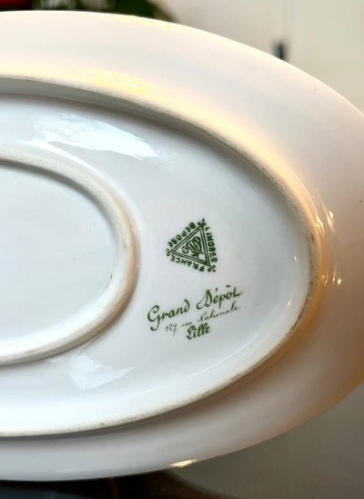 Saucière à Plateau - Porcelaine De Limoges - Vintage