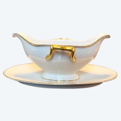 Saucière à Plateau - Porcelaine De Limoges - Vintage