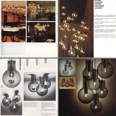 Maxi Bulb small suspension lamp by Frank Ligtelijn for RAAK Amsterdam, Netherlands 1960s