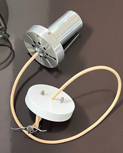 Maxi Bulb small suspension lamp by Frank Ligtelijn for RAAK Amsterdam, Netherlands 60s.