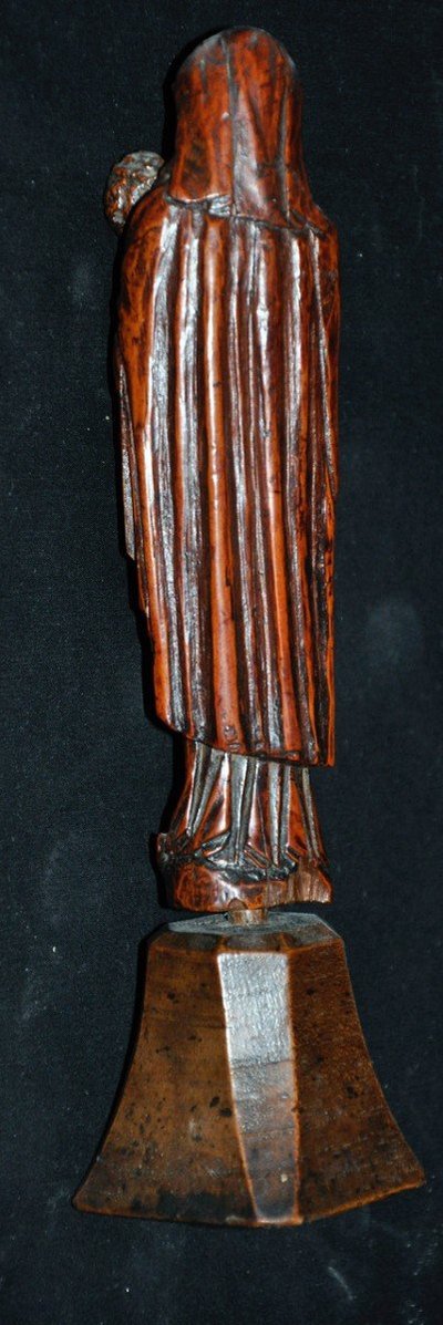 Scultura religiosa Vergine col Bambino Legno XVII secolo