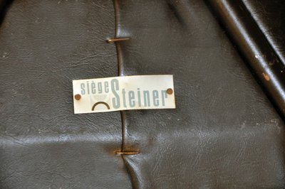 Set of 6 Tonneau chairs by Pierre Guariche, Steiner edition, circa 1950