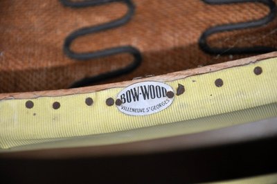 Paire de fauteuil Bow-Wood édition Steiner circa 1950