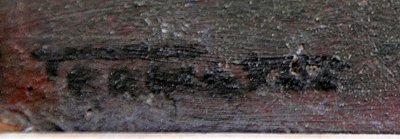 Olio su tela Uomo con chitarra Firma illeggibile Circa 1970
