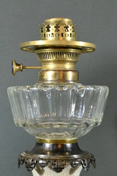 Lampes à Pétrole en Céramique, Maison Numberger-Lemonon – Milieu XIXe