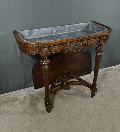 Walnut Console Planter, Louis XVI style - Mid-19th century