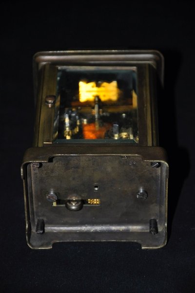 Early 19th century brass officer's clock