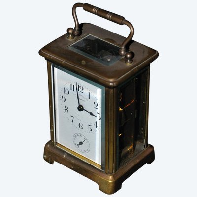 Early 19th century brass officer's clock