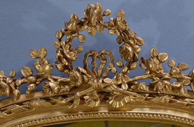 Important Gilded Mirror, Louis XVI style - Mid 19th century