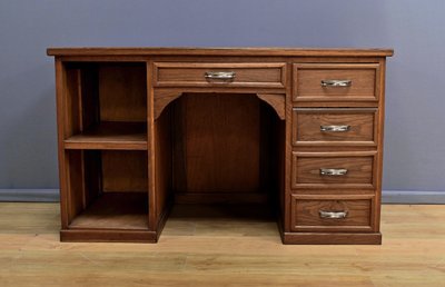 Kleiner Schreibtisch mit Korpus aus Eiche, Art Deco - 1940