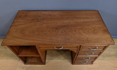 Kleiner Schreibtisch mit Korpus aus Eiche, Art Deco - 1940