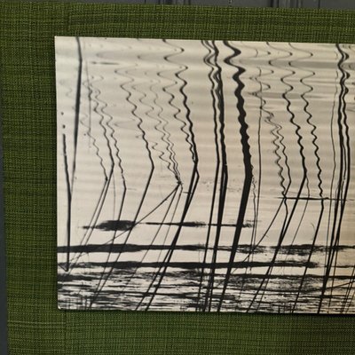 Modernist photo 1960 mounted on wood panel