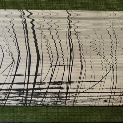 Modernist photo 1960 mounted on wood panel