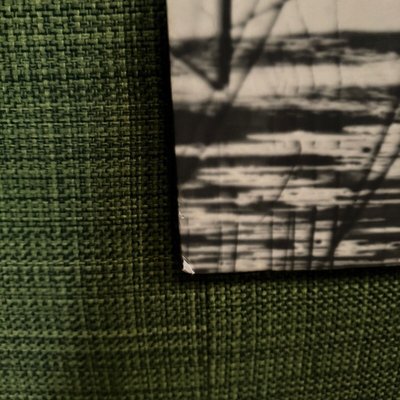 Modernist photo 1960 mounted on wood panel