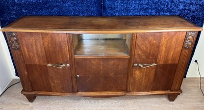Große Anrichte aus Eichenholz im Art déco-Stil um 1930