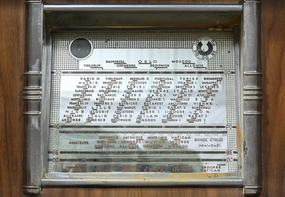 Mobile musicale per radio con lettore di dischi, Art Déco - 1950