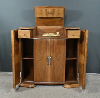 Mobile musicale per radio con lettore di dischi, Art Déco - 1950