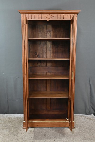 Petite Bibliothèque Vitrée en Acajou, style Louis XVI – 1930