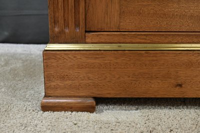Petite Bibliothèque Vitrée en Acajou, style Louis XVI – 1930