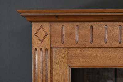 Petite Bibliothèque Vitrée en Acajou, style Louis XVI – 1930