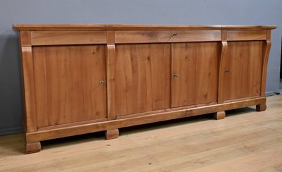 Grande credenza in ciliegio, stile Restaurazione - Metà del XIX secolo
