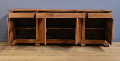 Grande credenza in ciliegio, stile Restaurazione - Metà del XIX secolo