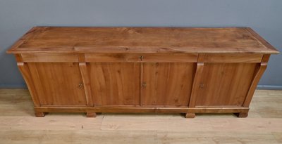 Grande credenza in ciliegio, stile Restaurazione - Metà del XIX secolo
