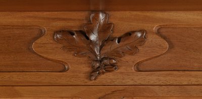 Blond mahogany bookcase, Art Nouveau - Early 20th century