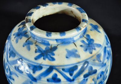 Persian ceramic vase Qajar period circa 19th century