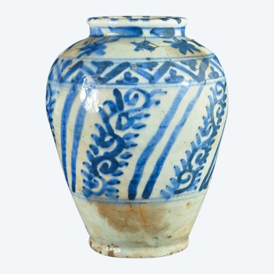 Persian ceramic vase Qajar period circa 19th century