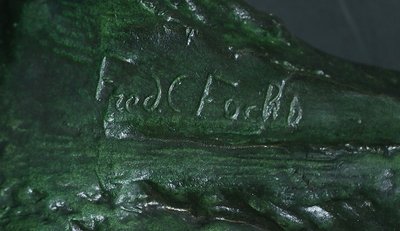 Bronzo "Jean Mermoz" di F. Focht, Art Déco - 1930