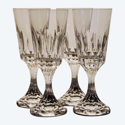 Baccarat , Service "assas" , vier Wassergläser