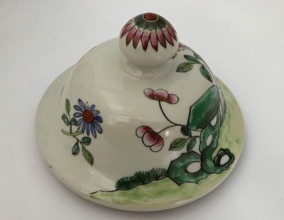 Potiche China Indochina XIX. Jahrhundert Porzellan Pfingstrosendekor Vogelpaar