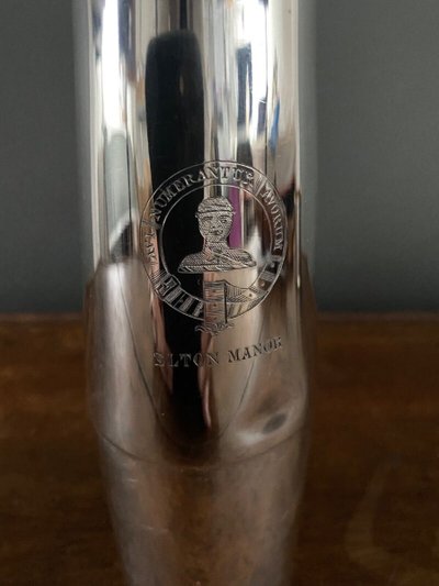 Silver hunting flask Asprey William Thomas Wright and Frederick Davies