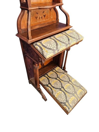 Prie Dieu Art Nouveau "Fleurs Stylisées"