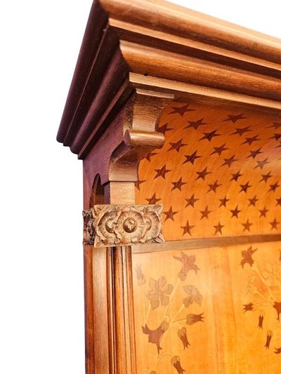 Prie Dieu Art Nouveau "Fleurs Stylisées"