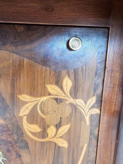 Prie Dieu Art Nouveau "Fleurs Stylisées"