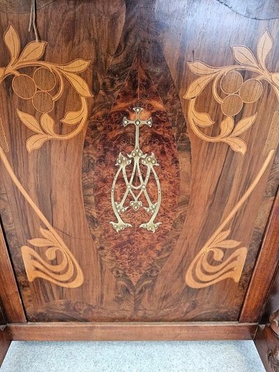 Prie Dieu Art Nouveau "Fleurs Stylisées"