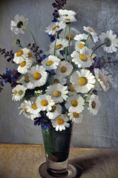 Öl auf Leinwand Stillleben mit Margeriten signiert Steven-Paul Robert 1932
