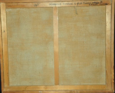 Öl auf Leinwand, signiert Mireille Besson, datiert und situiert "Mein Berg in Châtillon".