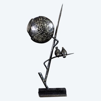 Michel Zadounaïsky Sculpture Signée Martelée, Rivetée Circa 1940
