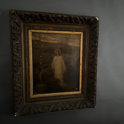 Scuola francese Jésus-Christ et saint Pierre au Jourdain Ollivier