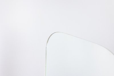 Standing mirror with black lacquered metal base. Circa 1960. LS6160506T