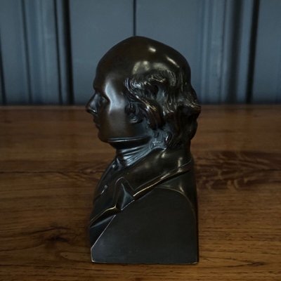 Bronzo raffigurante Béranger XIX secolo patina cioccolato finemente cesellata