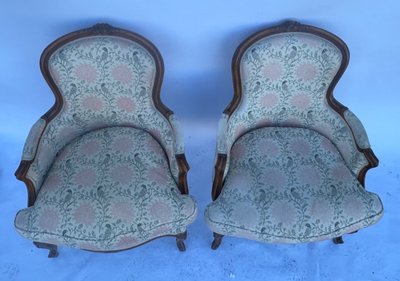 Pair of bergères