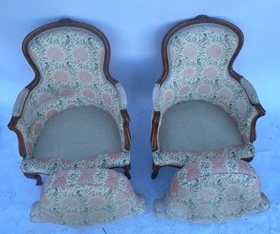 Pair of bergères