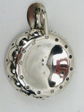 Monogrammed silver wine stein, French work, early 20th century