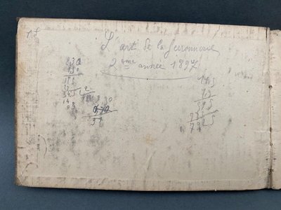 Ironwork pencil sketchbook 20th century