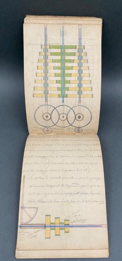 Ironwork pencil sketchbook 20th century
