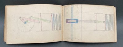 Ironwork pencil sketchbook 20th century